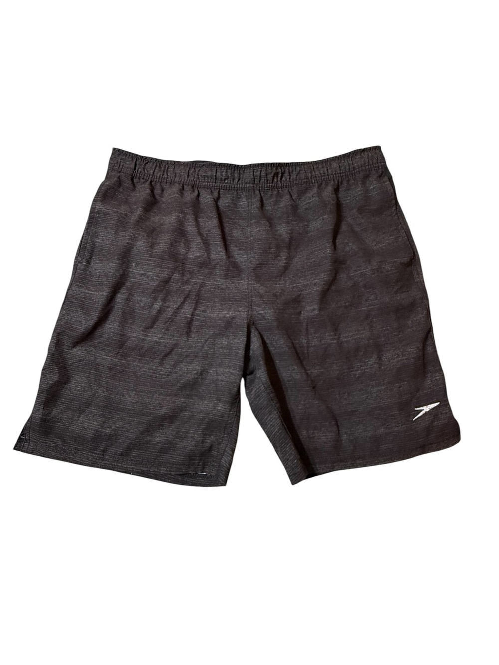 Speedo Mens Swim Trunks Size Medium Gray Heather Volley Board Shorts Mesh Lined
